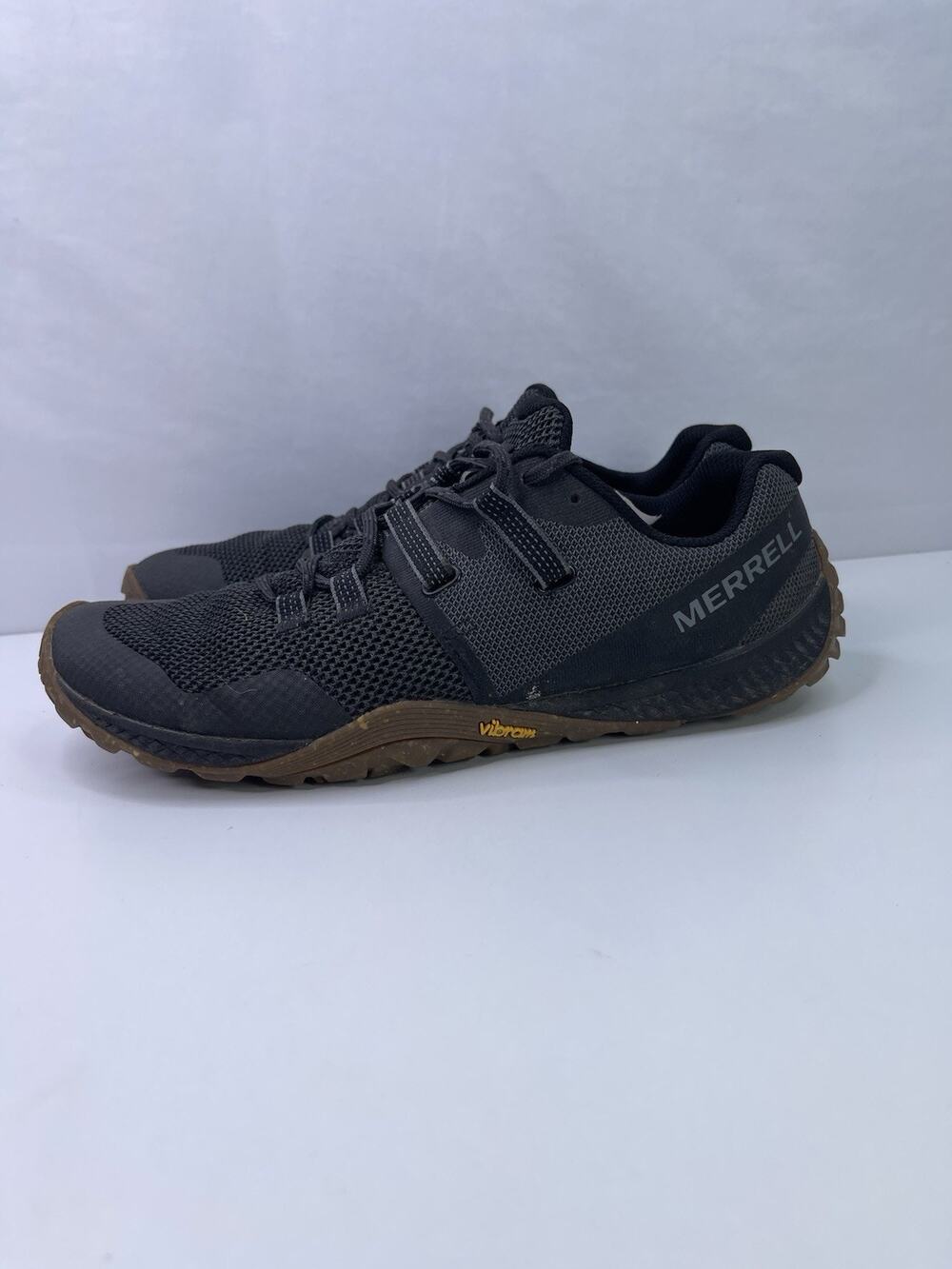 Merrell Trail Glove 6 Mens Size 9.5 Black Barefoot Running Shoes J135379 Vibram